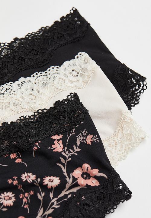H&M - 3-Pack hipster briefs - black/white