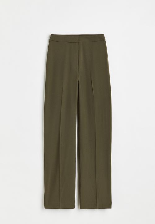 H&M - Wide trousers - dark green
