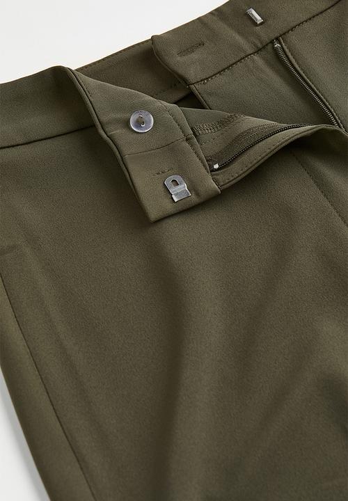 H&M - Wide trousers - dark green