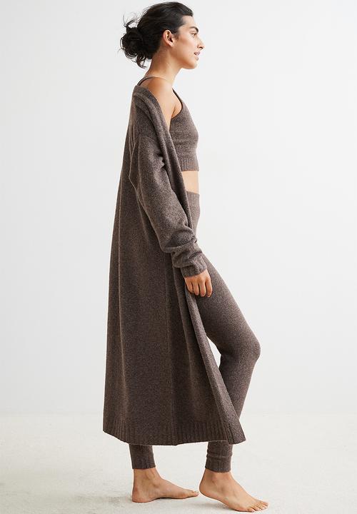 H&M - Long cardigan - brown marl