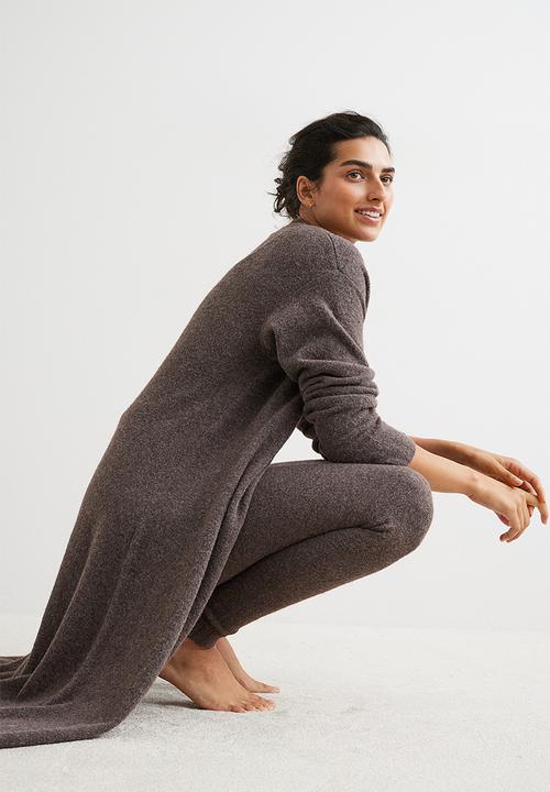 H&M - Long cardigan - brown marl
