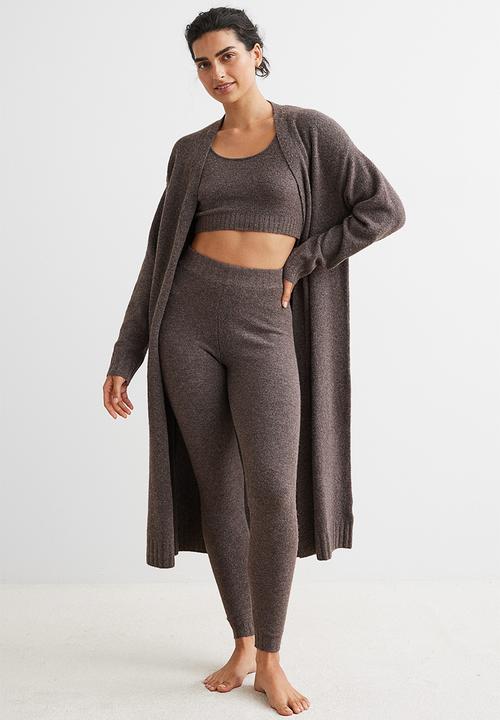 H&M - Long cardigan - brown marl