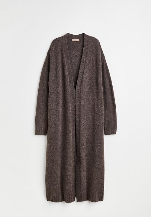 H&M - Long cardigan - brown marl