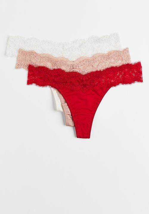 H&M - 3-Pack thong briefs - multi