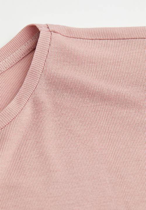 H&M - Long-sleeved jersey top - powder pink