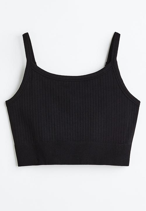 H&M - Drymove™ light support sports bra - black