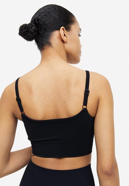 H&M - Drymove™ light support sports bra - black