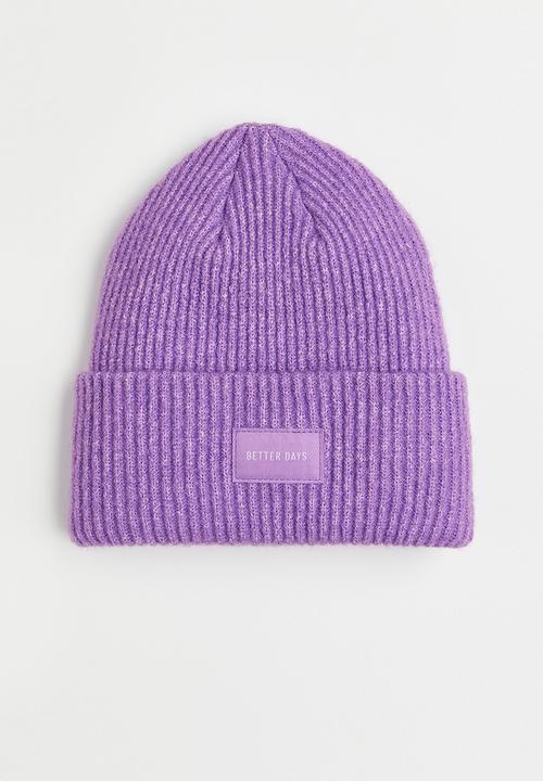 H&M - Knitted hat - purple marl