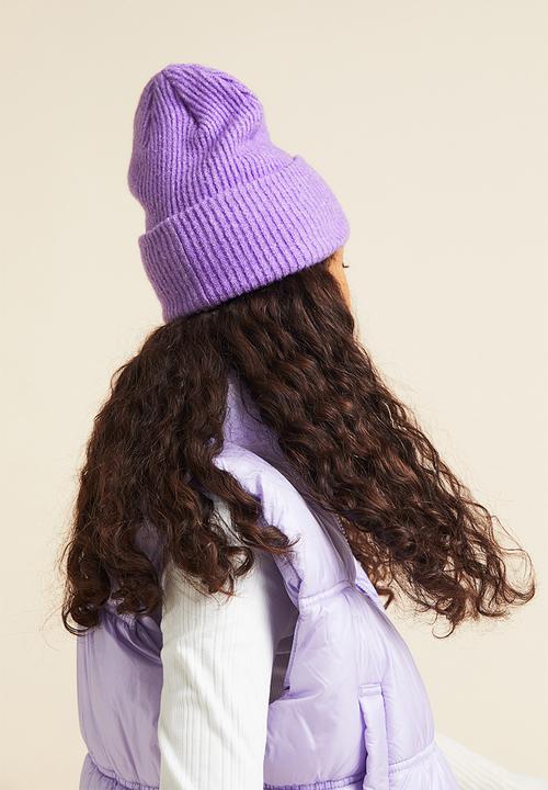 H&M - Knitted hat - purple marl