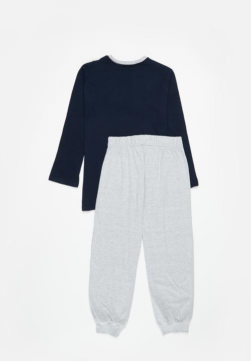 Rebel Republic - Boys winter pj set - grey & navy