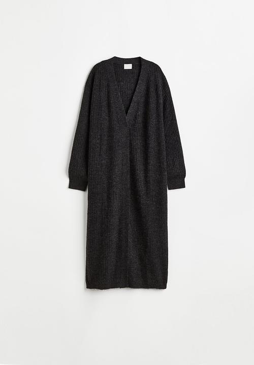 H&M - Long cardigan - black