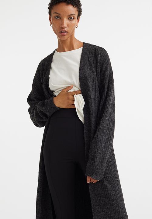H&M - Long cardigan - black