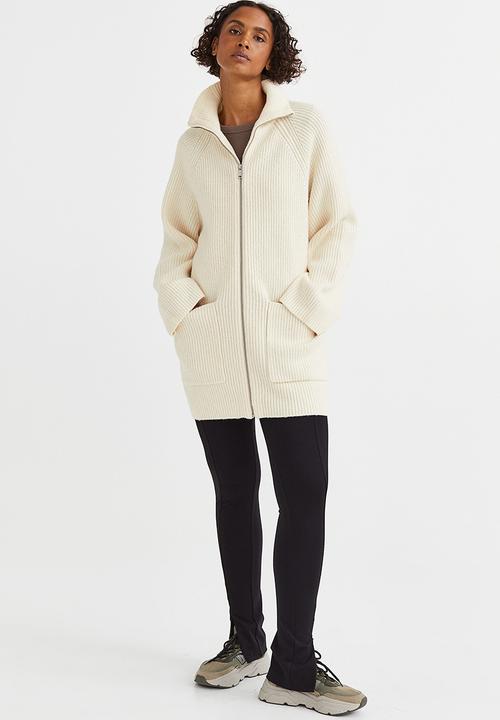 H&M - Zipped cardigan - cream