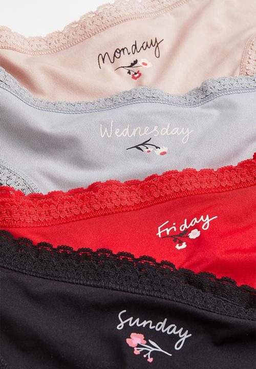 H&M - 7-pack jersey brazilian briefs - multi