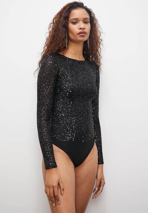 Superbalist - Bling bodysuit - black