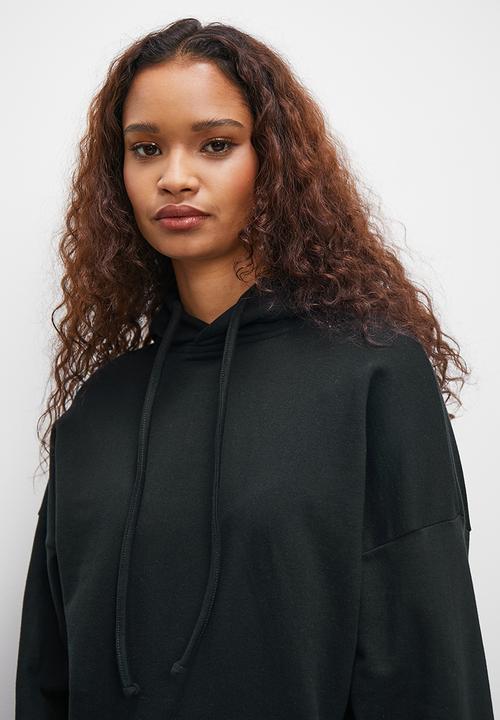 Superbalist - Longer length hoodie - black