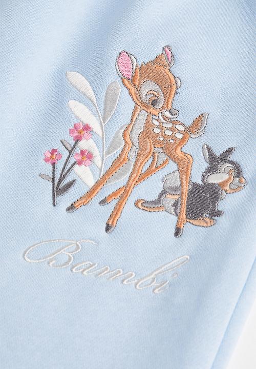 H&M - Printed joggers - light blue/bambi