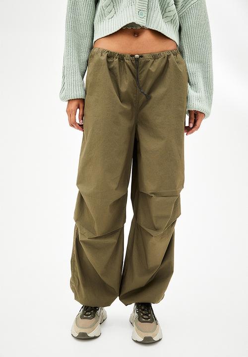 H&M - Parachute trousers - green