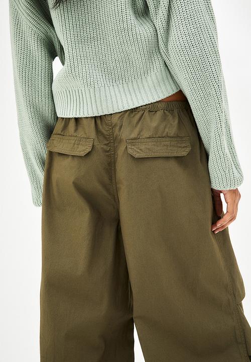 H&M - Parachute trousers - green