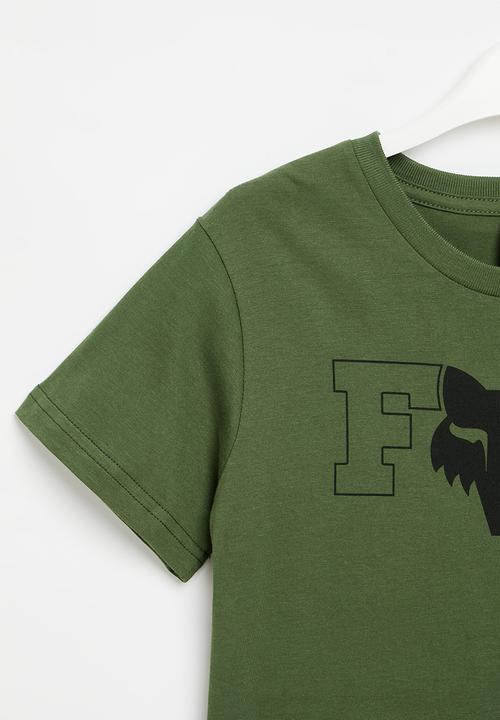 Fox - Lines boys short sleeve tee - green