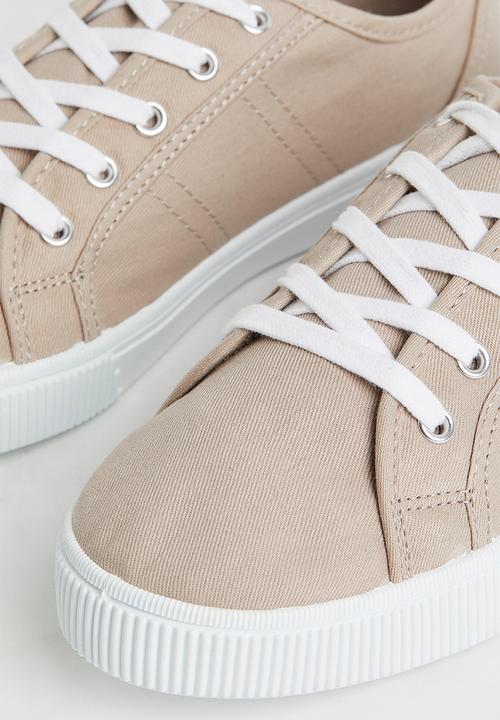 H&M - Canvas trainers - beige