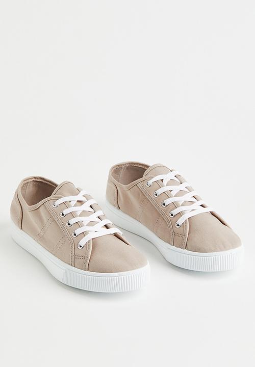 H&M - Canvas trainers - beige