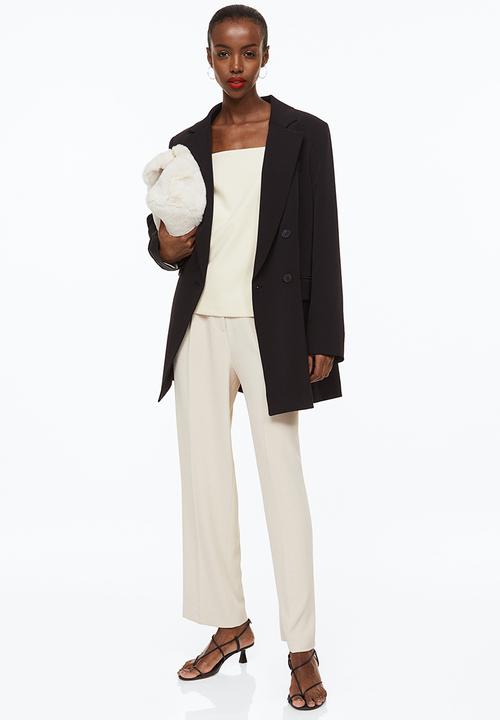 H&M - Square-necked blouse - white