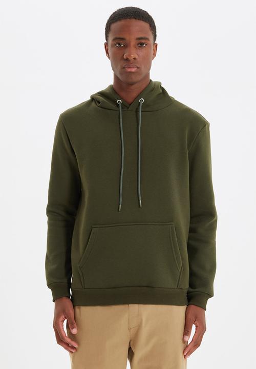 Trendyol - Essential hoodie - khaki