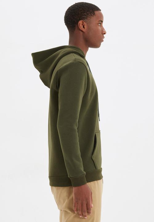 Trendyol - Essential hoodie - khaki