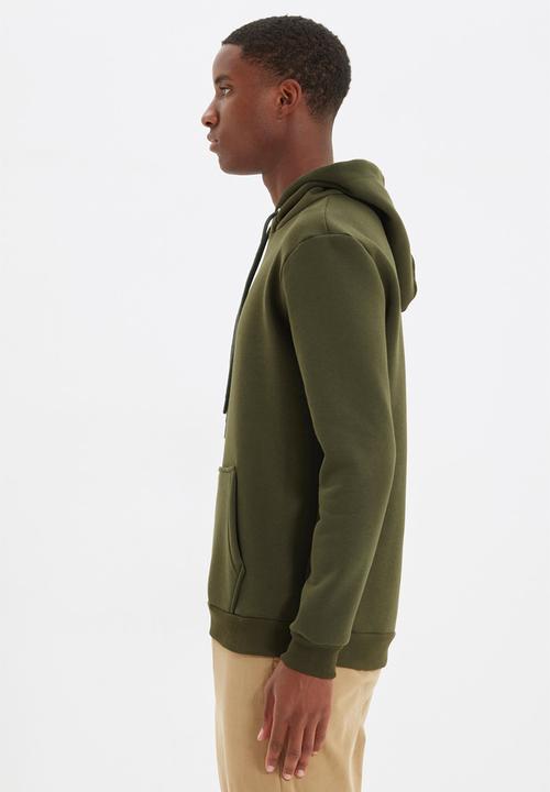 Trendyol - Essential hoodie - khaki