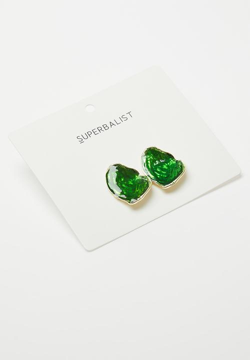 Superbalist - Molly stud earrings - green