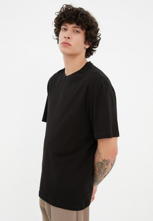 Trendyol - Palm print T-shirt - black