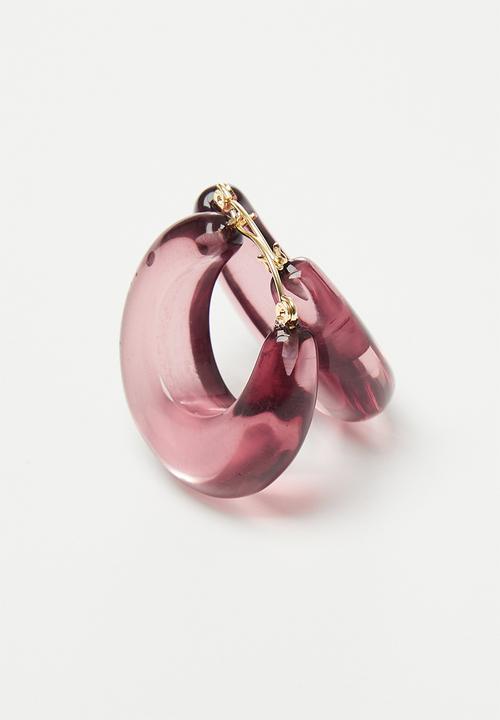 Superbalist - Mila hoop earrings - brown
