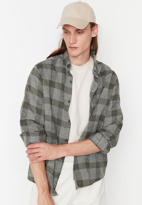 Trendyol - Check shirt - khaki