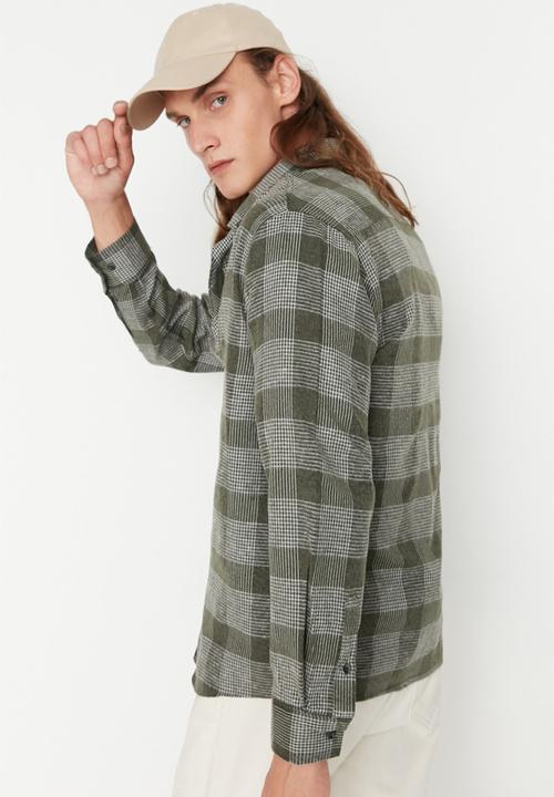 Trendyol - Check shirt - khaki
