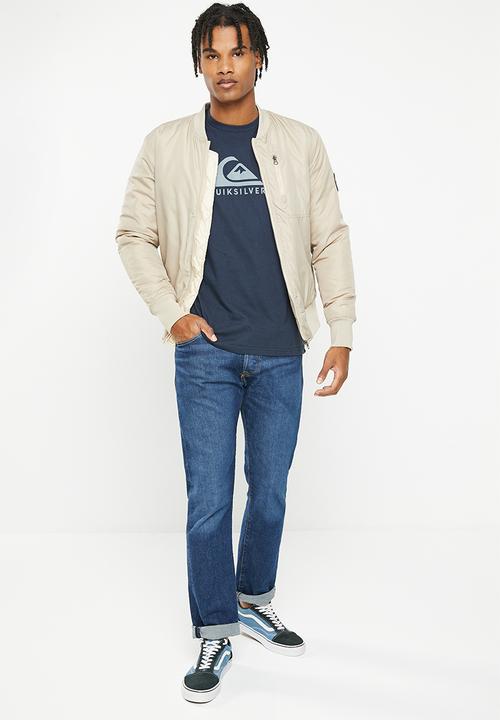 Quiksilver - Corp logo short sleeve - navy blazer