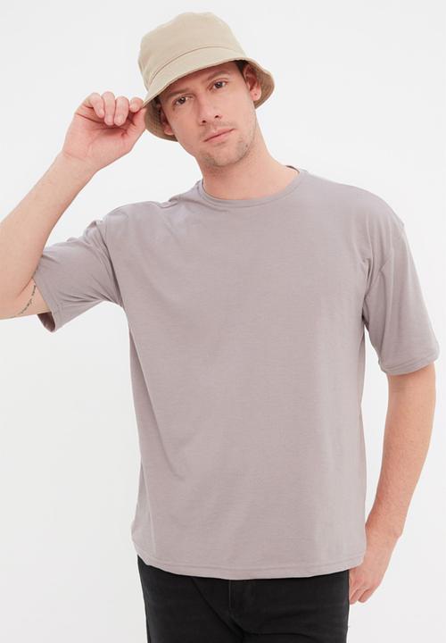 Trendyol - Printed t-shirt - gray 