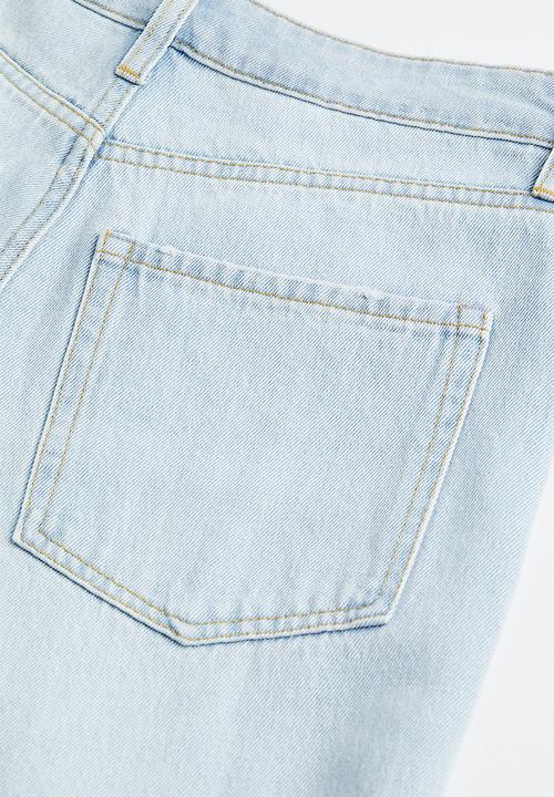 H&M - Mom comfort ultra high jeans - light denim blue