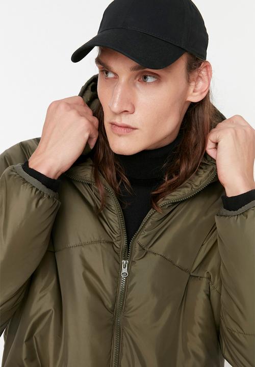 Trendyol - Hiking puffer jacket - khaki 