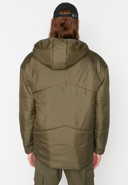 Trendyol - Hiking puffer jacket - khaki 