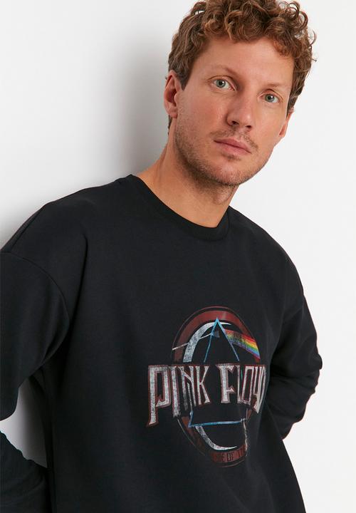 Trendyol - Printed fashion crew sweat - black 