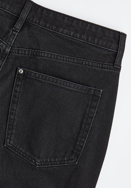 H&M - Flared high cropped jeans - black