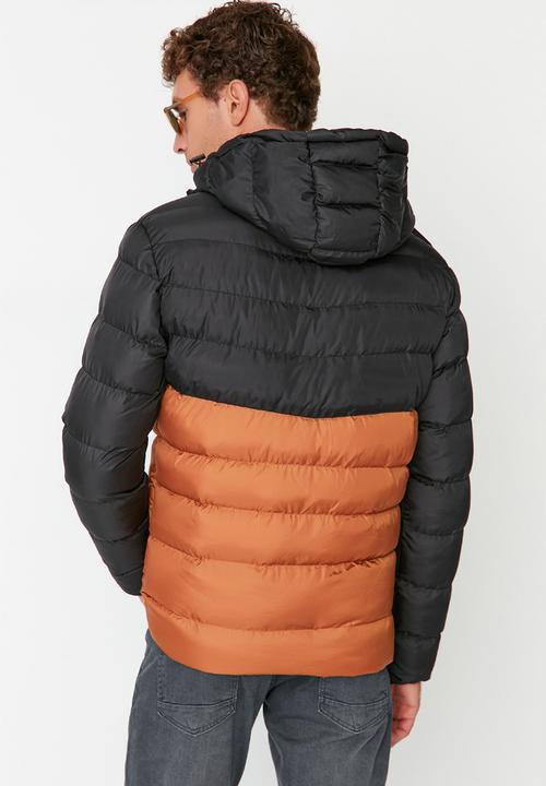 Trendyol - Colourblock puffer jacket - brown