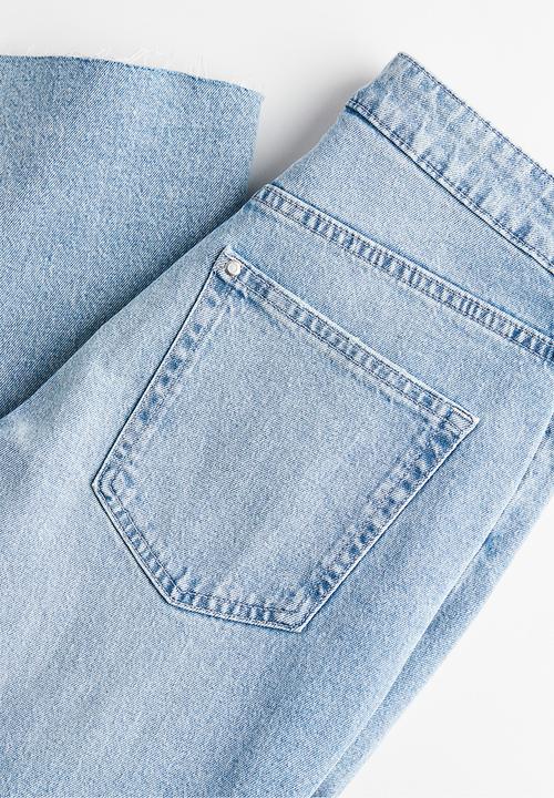H&M - Flared high cropped jeans - light denim blue