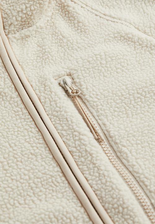 H&M - Teddy sports jacket -  light beige