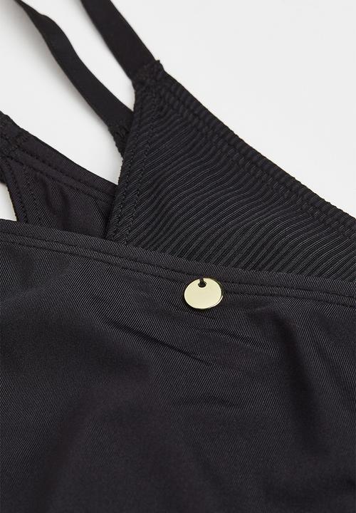 H&M - 3 Pack ribbed thong briefs - black