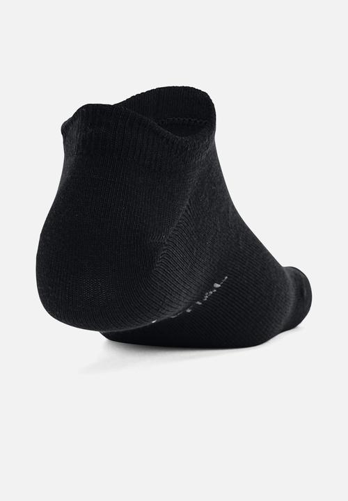 Under Armour - Ua essential no show 6pk - black/black/pitch gray