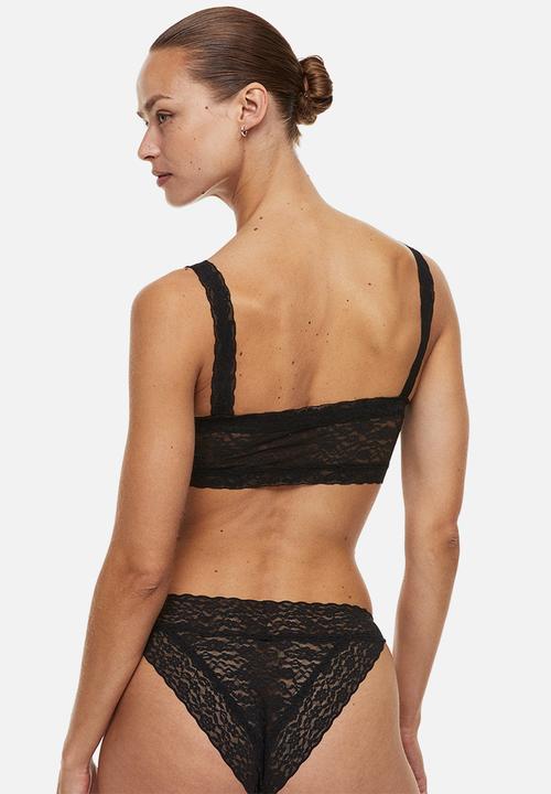 H&M - 3 Pack lace bikini briefs - black
