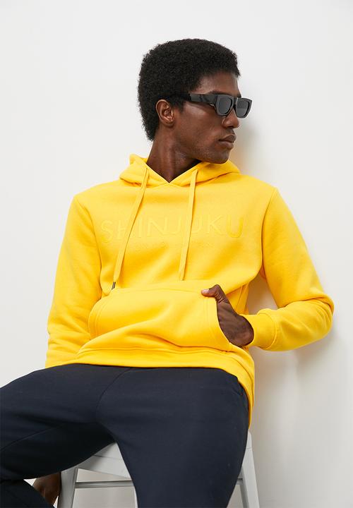 Superbalist - Fashion printed pullover hoodie - yellow