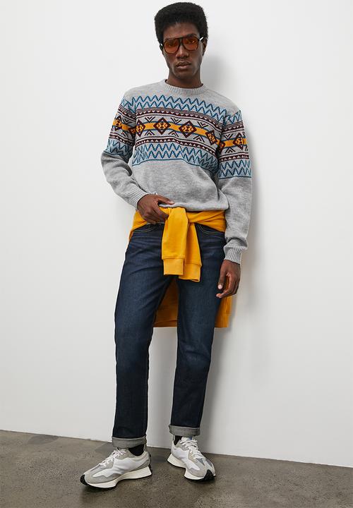 Superbalist - Regular fit fairisle crew neck - multi